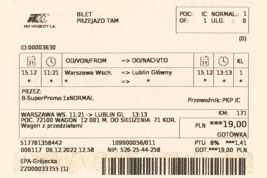 Prawa pasażerów PKP