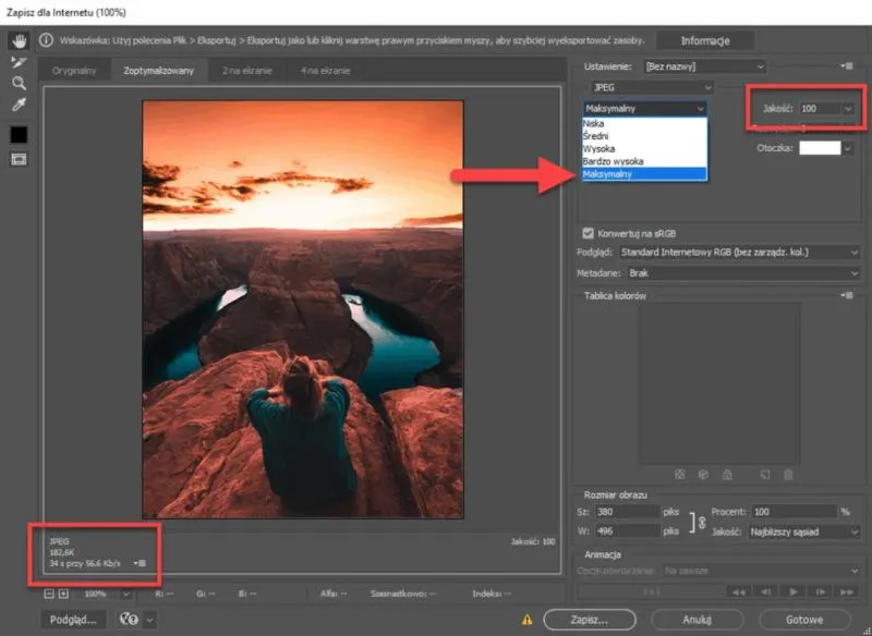 Zarządzanie warstwami w programie